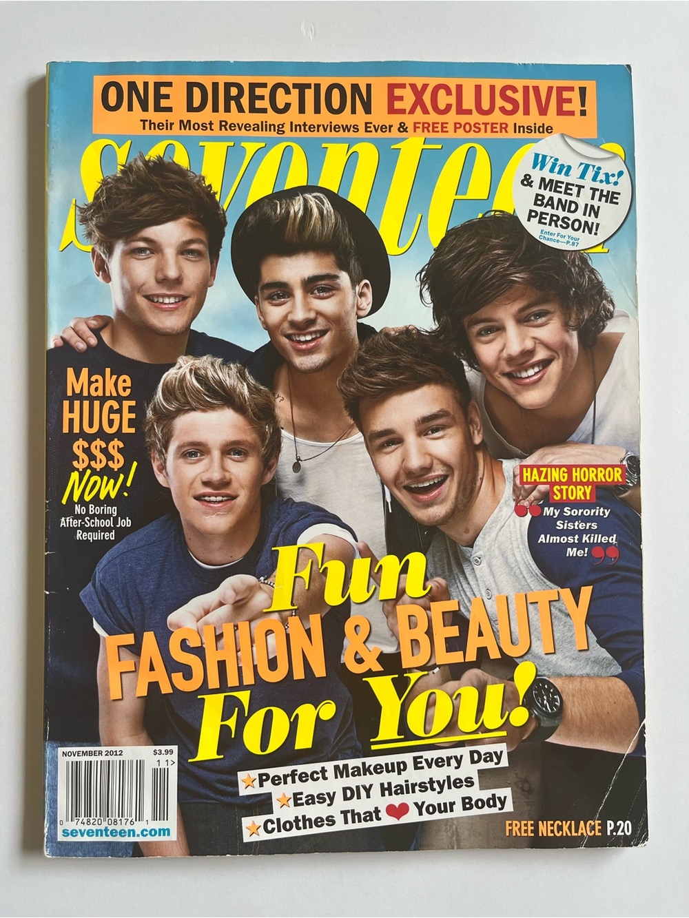Seventeen Magazine - One Direction Cover November 2012